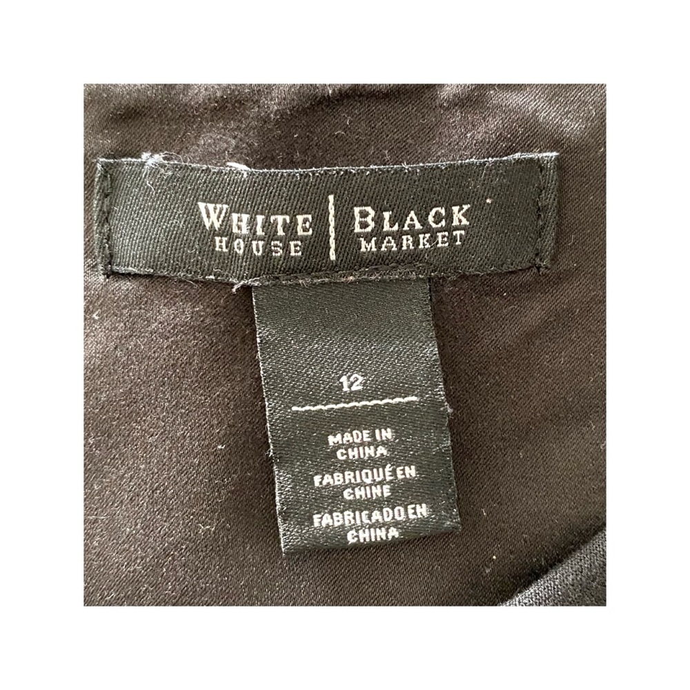 White House Black Market Stitched Fit-Flare Dress - Picture 6 of 9